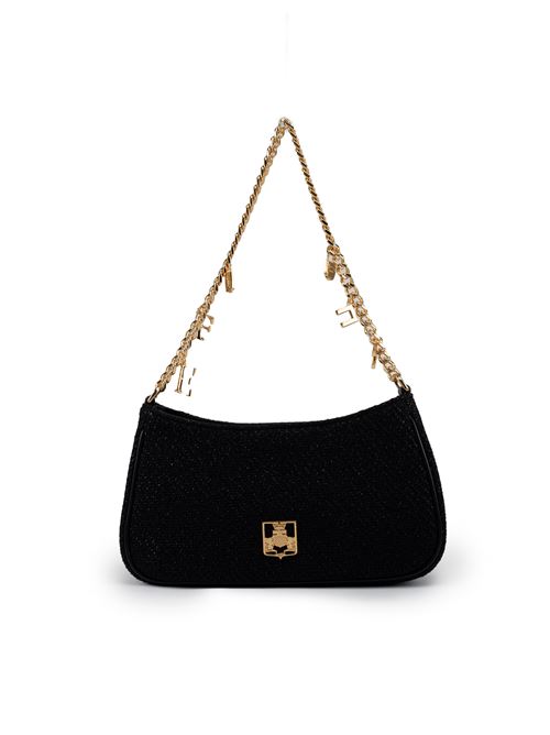 Borsa Hobo in tessuto con charms Elisabetta Franchi | BS46A47E2110